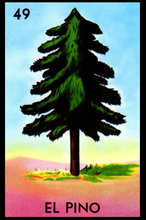 Buy El Pino - La Lotería Card : See Inside All 54 Mexicana Loteria ...