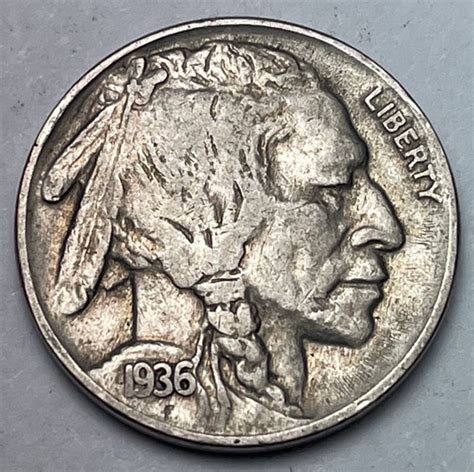 1936 Buffalo Nickels Indian Head Nickel 5551 - For Sale, Buy Now Online ...