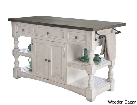 Stonegate Solid Wood Kitchen Island Kitchen trolley cart cabinet kitch ...