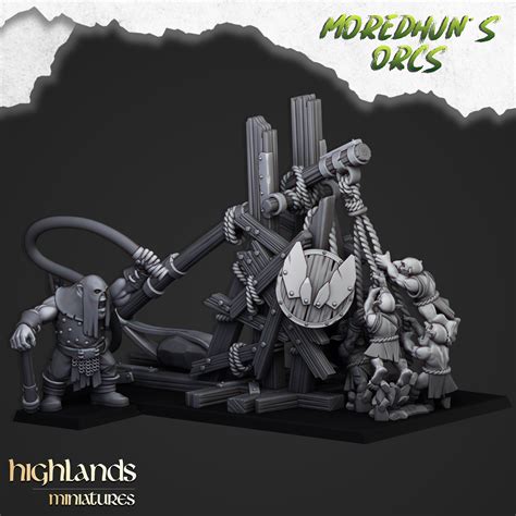 Acheter Highlands Miniatures - Moredhun's Orcs - Orc Stonethrower - My ...
