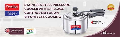 Buy Prestige 3L Stainless Steel Nakshatra Essential Svachh Innerlid ...