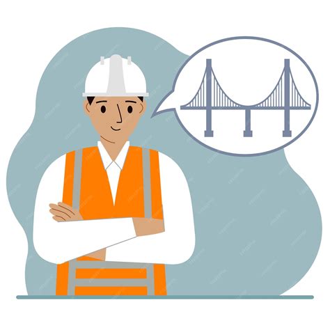 Een mannelijke civiel ingenieur maakt plannen in zijn hoofd voor het ...