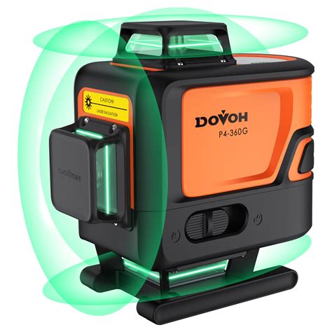 DOVOH 4D Laser Level 360 Self Leveling : High Accuracy Green Beam ...