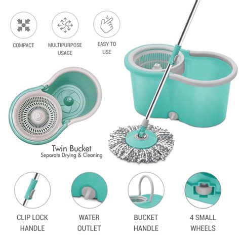 Buy Spotzero Wheely Spin Mop Online at Best Price | Milton