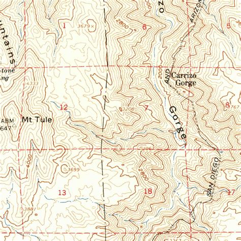 Jacumba, CA (1959, 62500-Scale) Map by United States Geological Survey | Avenza Maps