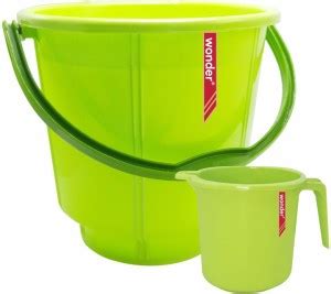 Wonder Prime Duo Plastic Bucket Mug Combo Set, Buckets & Mugs, 18 ...