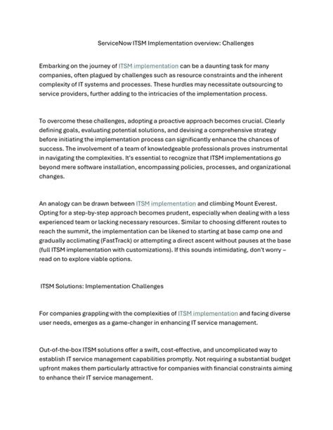 Image result for ServiceNow ITSM Process Overview