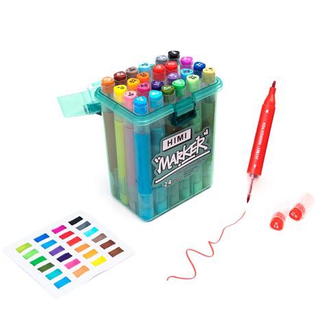HIMI - Skin Friendly Dual Tip Marker Pen Set - MIYA HIMI