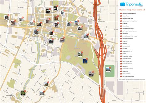 Map Of Downtown San Antonio Texas