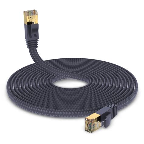 Cat 7 Ethernet Cable 20 ft, Hymeca Nylon Braided Cat 7 Cable Xbox PS4 ...