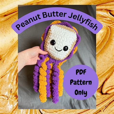 Peanut Butter Jellyfish Crochet Pattern - Etsy
