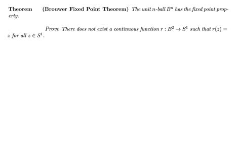 Image result for Brouwer Fixed Point Theorem Examples