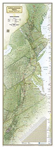 Appalachian Trail Wall Map Laminated Reference Maps | Desertcart INDIA