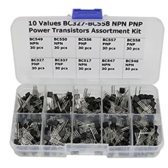 300 Pcs Transistors kit,10 Value BC327 BC337 BC517 BC547 BC548 BC549 ...
