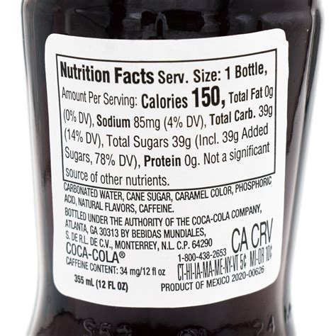 Coke Nutrition Label Ingredients Coca Cola Zero Sugar Creations