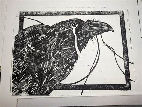 The best lino I've ever made. : r/Linocuts
