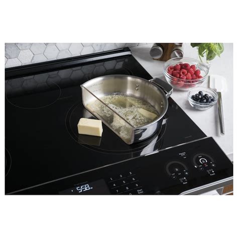 GE Profile 30-in 5 Burners 5.3-cu ft Self & Steam Cleaning Air Fry ...