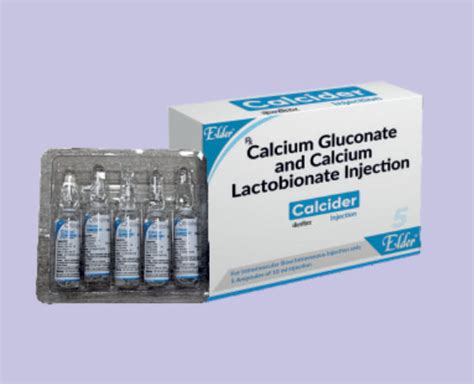 CALCIDER INJECTION 10ML ( Calcium Gluconate 50mg,Calcium Lactobionate ...