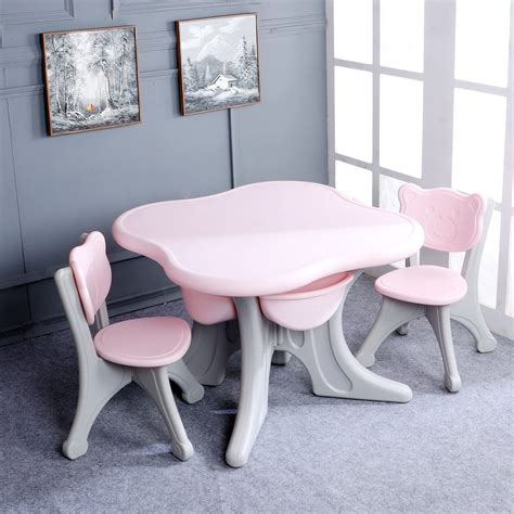 The Tickle Toe Table Chair Set with Storage Box Children Activity Art ...