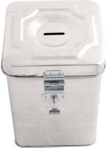 Steelone Stainless Steel Money Bank Piggy Banks Antique Coin Bank Box ...