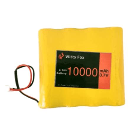 Buy 3.7V 4000mAh Li-Ion Battery Witty Fox Online in India | Robocraze