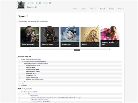 Image result for JavaScript Scroller