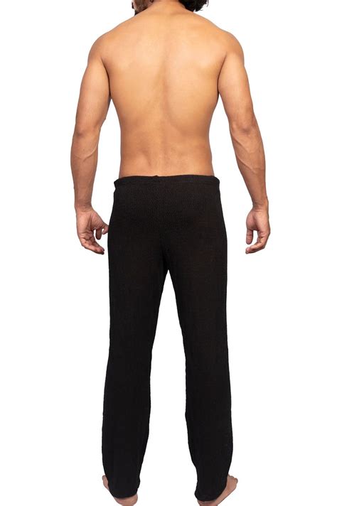 Knitted Crochet Pants for Men | Black – Erobold