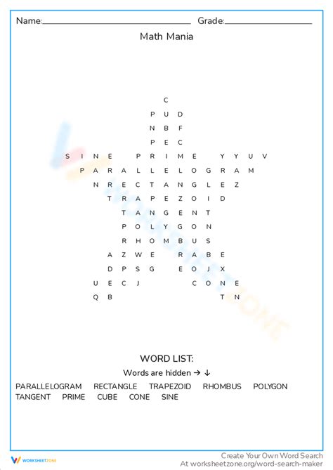 Image result for Math Mania Games Worksheet