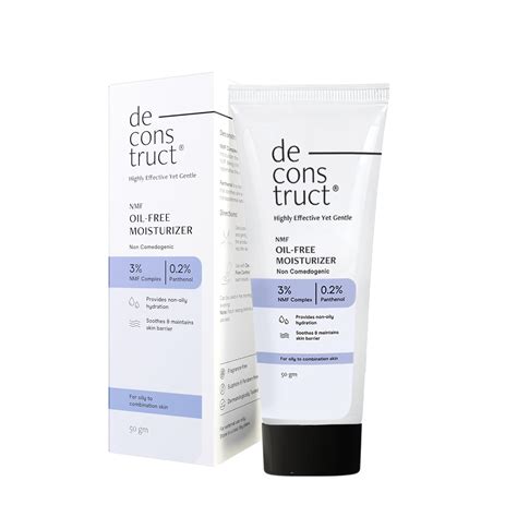 Deconstruct Oil-Free Moisturizer For Oily Skin | 3% NMF Complex + 0.2% ...
