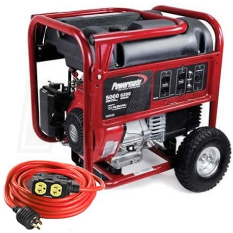 Powermate PM0435001 - 5000 Watt Portable Generator w/ Subaru Engine