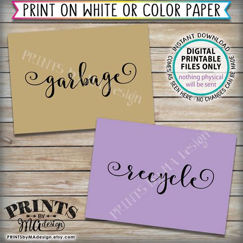 Image result for Household Garbage Sign