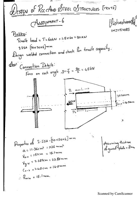 Drcc-6 - Assignment 6 - Steel structure - Studocu