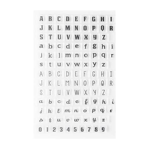 Clear Stamp, Alphabet Stamp Clear Stamp Alphabet Journal Stamp for Home ...