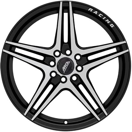 Uno Minda 17 inch Alloy Wheel Black Machined SHARP-8 Holes, 100/108 PCD ...