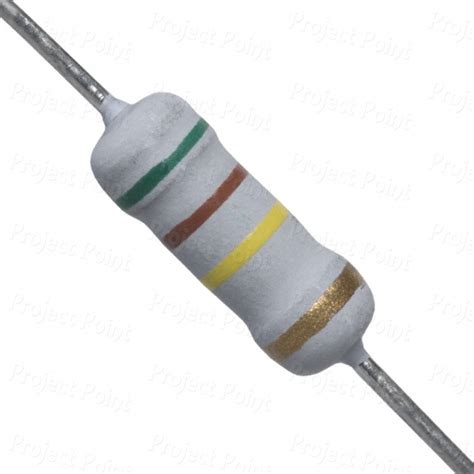 510K Ohm 1W Flameproof Metal Oxide Resistor, 1W MOF, 1W MOR, 1W RSF ...