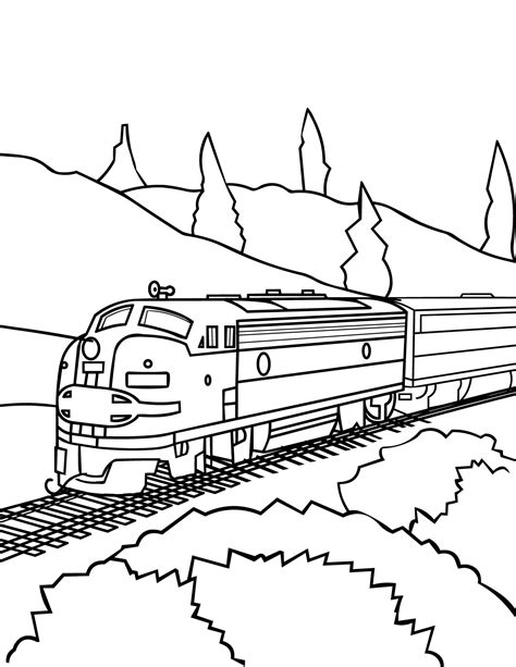 Bullet Train Coloring Page at GetColorings.com | Free printable ...