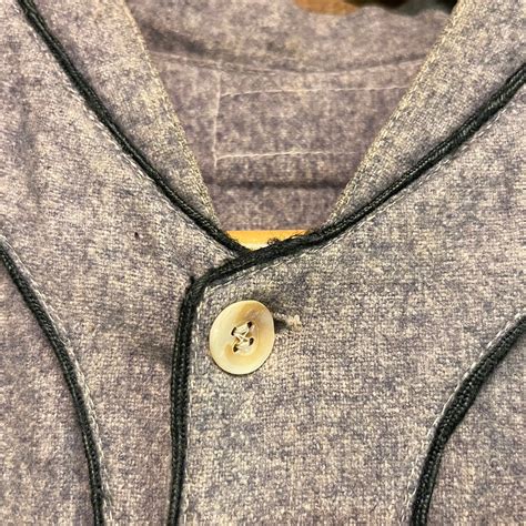 30s Vintage Wool Baseball Shirt | DESERTSNOW