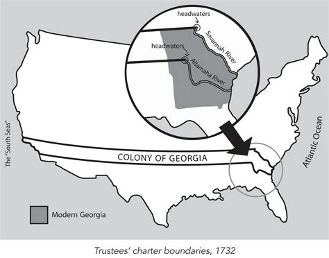 Map Of Georgia Colony