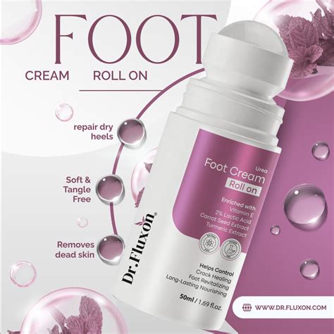 Dr. Fluxon 20% Urea Foot Cream Roll-on | Best for Cracked Heels – DR.FLUXON