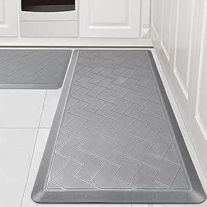 WEZVIX Non-Skid Kitchen Rugs and Mats Waterproof, Anti Fatigue Mat 2 ...
