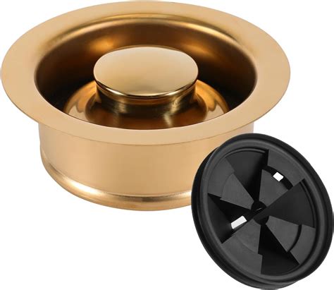 Norme 5 Pcs 3-1/2 Inch Gold Kitchen Sink Drain Strainer Assembly ...