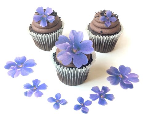 Buy Assorted Purple Wafer Paper Flowers in 3 Different Shapes and Sizes ...