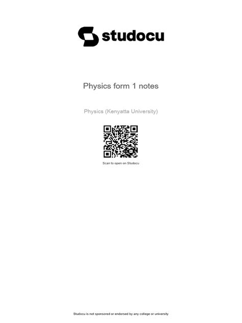 Physics Form 1 Notes Topic 的图像结果