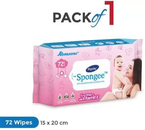 Romsons – Dignity Spongee Baby Wipes