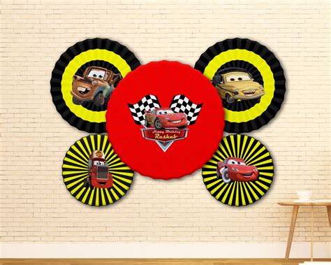Car Theme Paper Fan | Kids birthday party – Party Supplies India