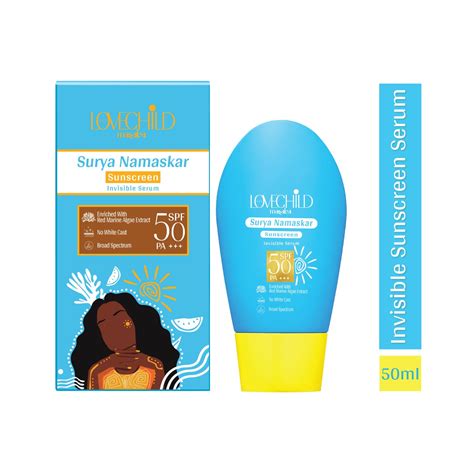 Lovechild Masaba Surya Namaskar All Skin Sunscreen SPF 50 PA+++, Broad ...