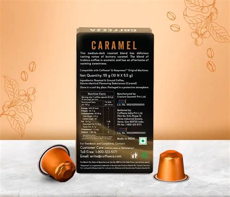 Caramel 100% Arabica Flavoured Aluminium Coffee Capsules - Coffeeza