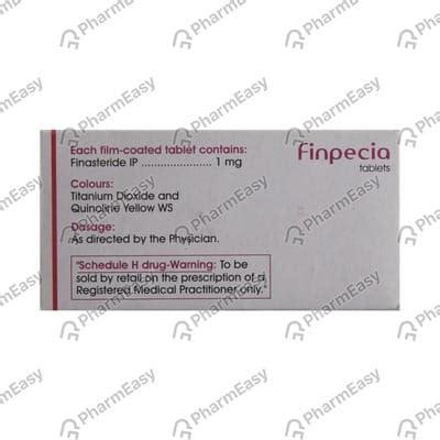 Finpecia 1 MG Tablet (10): Uses, Side Effects, Price & Dosage | PharmEasy