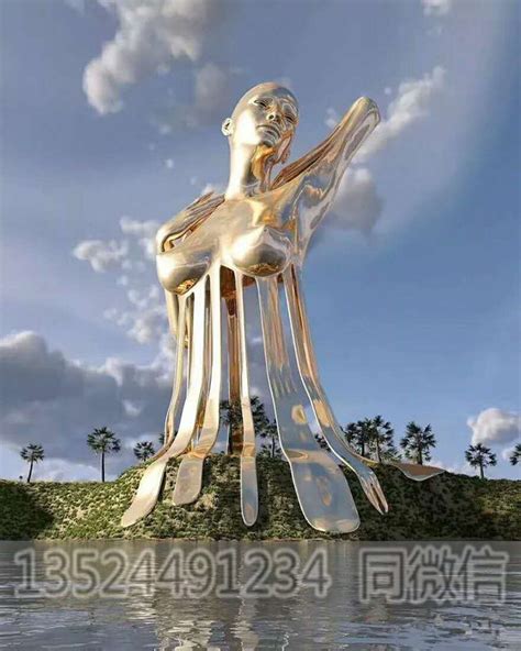震惊！看一眼就被震撼到的不锈钢大型雕塑 镂空人物雕塑_实践