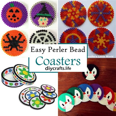 30 Easy Perler Bead Coasters For Table Setting - DIY Crafts
